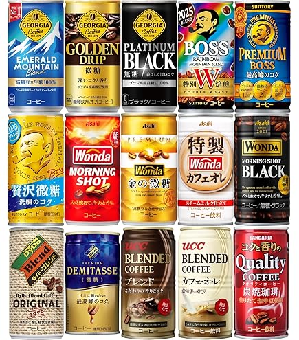 Amazon.co.jp: 缶コーヒー ブラック 箱買い 微糖 無糖 カフェオレ